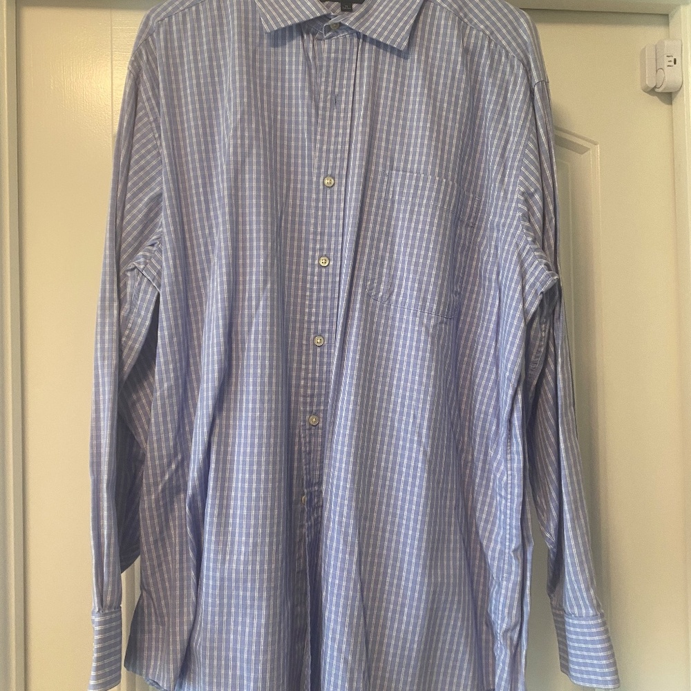 Tommy Hilfiger Blue Plaid Button Up Shirt